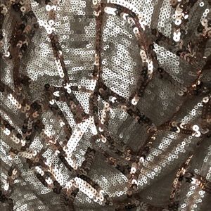Gold sequin cocktail dress